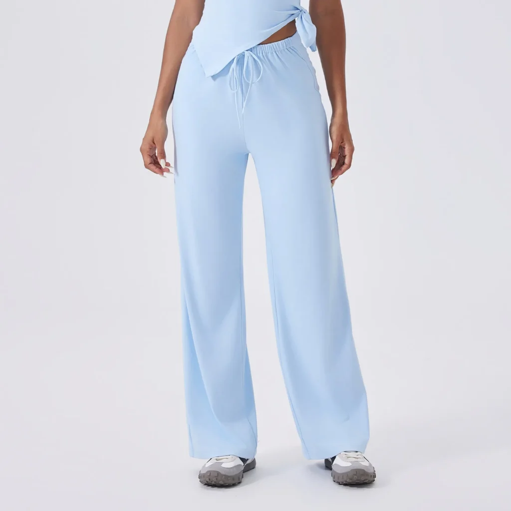 Yoga Flared Pants with Drawstring Spark Pant Design Your Own Gym Wear Sportswear Clothing Manufacturer