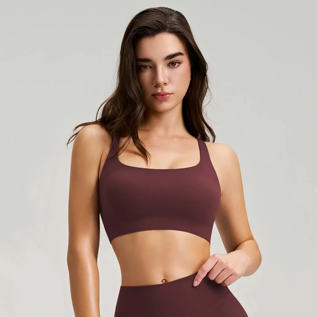 Sports Bra vs Bra Custom Workout Clothes Wholesale Sports Bras Manufacturer Built in Pads Sports Bra