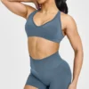 V-Neck Activewear Seamless Athletic Clothing Manufacturers USA Bulk Sports Bras