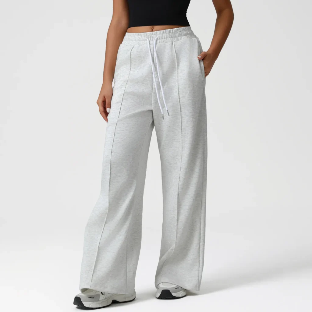 Yoga Flared Pants with Drawstring Straight Sparks Apparel Gym Suppliers