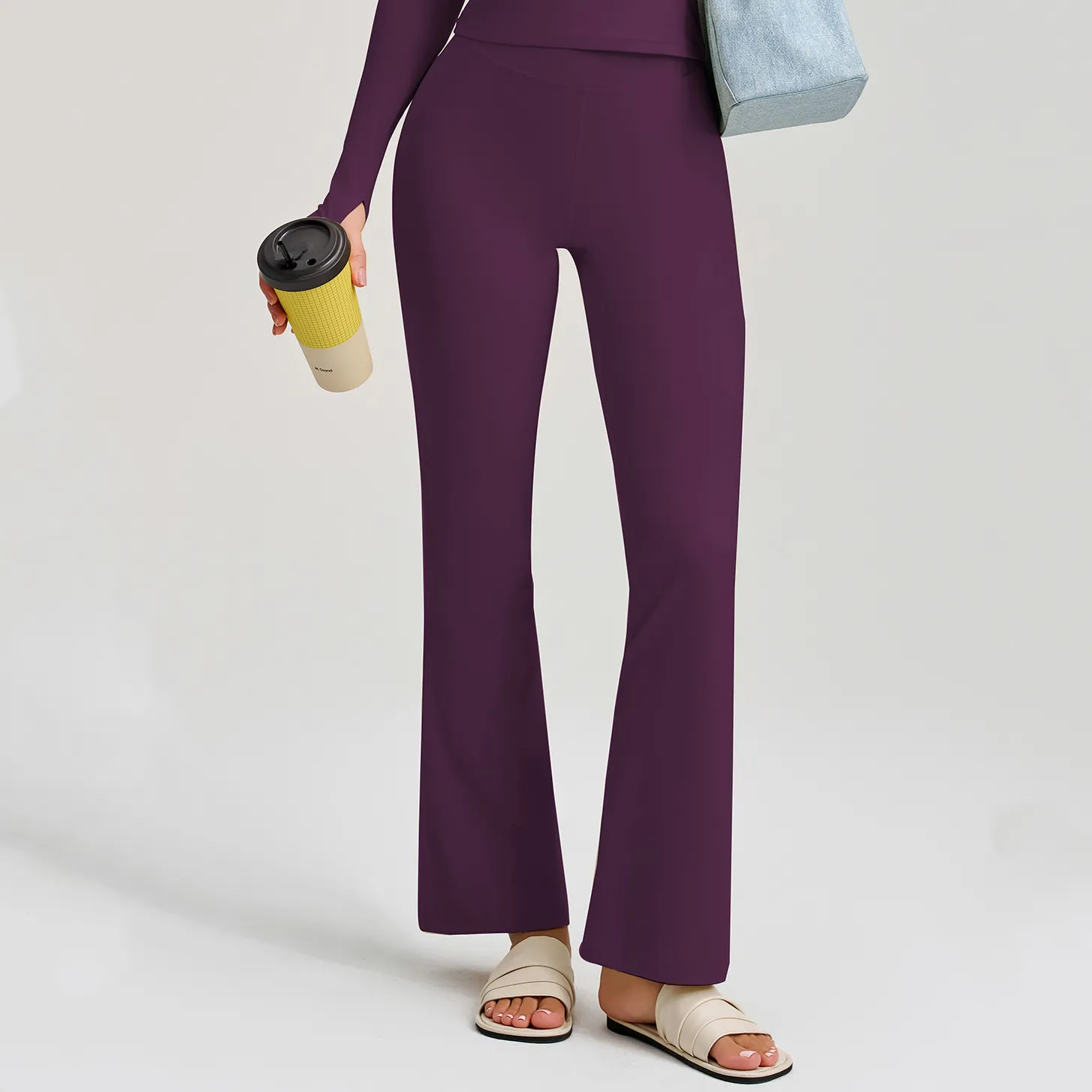 Flared Yoga Pants Yoga Apparel Wholesale Sportswear From China