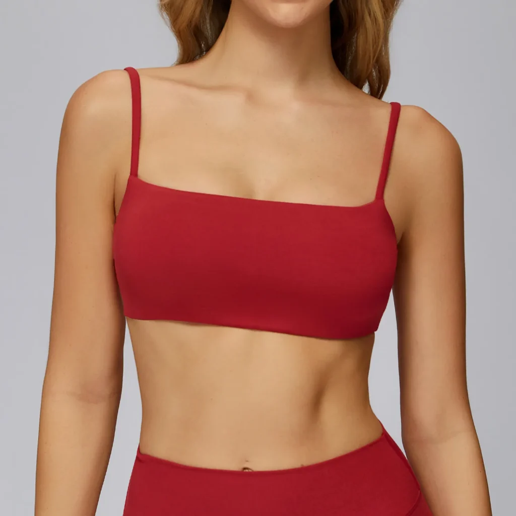 Bulk Athletic Apparel Spaghetti Strap Sports Bra Wholesale Sports Bra Manufacturers