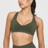 V-Neck Activewear Seamless Athletic Clothing Manufacturers USA Bulk Sports Bras