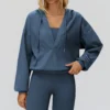 New Large Deep V Pullover Hoodies Spark Athletic Gym Apparel Manufacturers