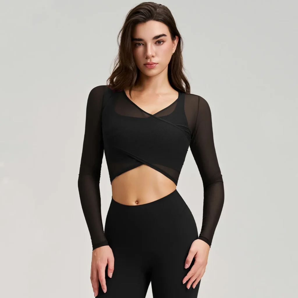 Smock Long Sleeve Crop Tops Personalised Gym Clothing Activewear Wholesale Australia