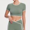 Short Sleeve Yoga Top Sportswear Clothing Manufacturer Custom Activewear