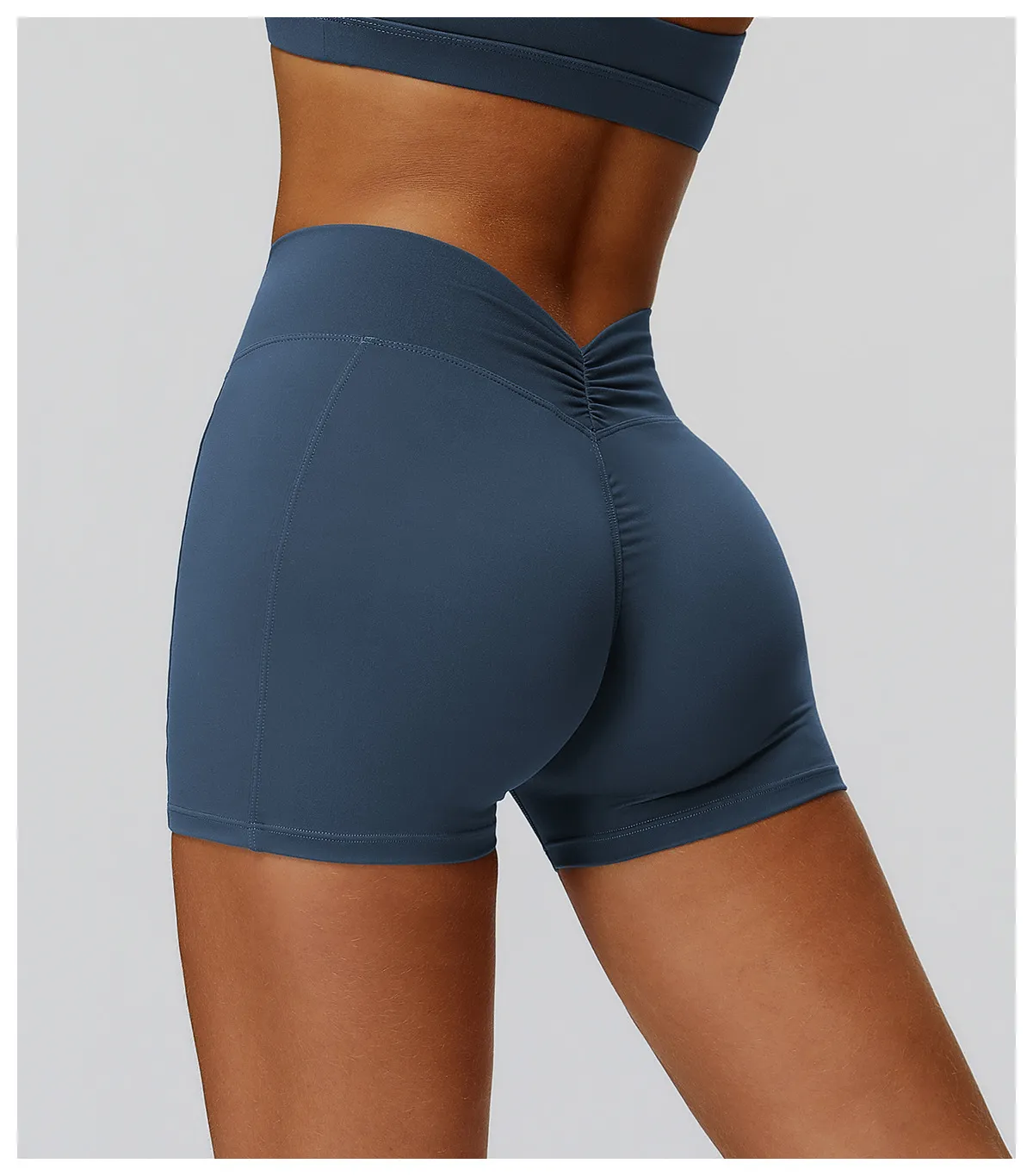 Back Waist Scrunch Shorts Manufacturer Athletic Shorts in Bulk Gymshark Supplier