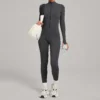 One Piece Exercise Bodysuit Custom Jumpsuits Women's Sporty Jumpsuit Supplier