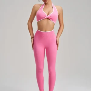 Custom Gym Wear Wholesale Two Piece Fitness Set Workout Sets Gymshark Seamless Sports Set Top