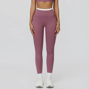 Contrast Color Fake Two-Piece Spark Pant Wholesale Yoga Leggings Fitness Clothing Suppliers