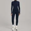 One Piece Exercise Bodysuit Custom Jumpsuits Women's Sporty Jumpsuit Supplier
