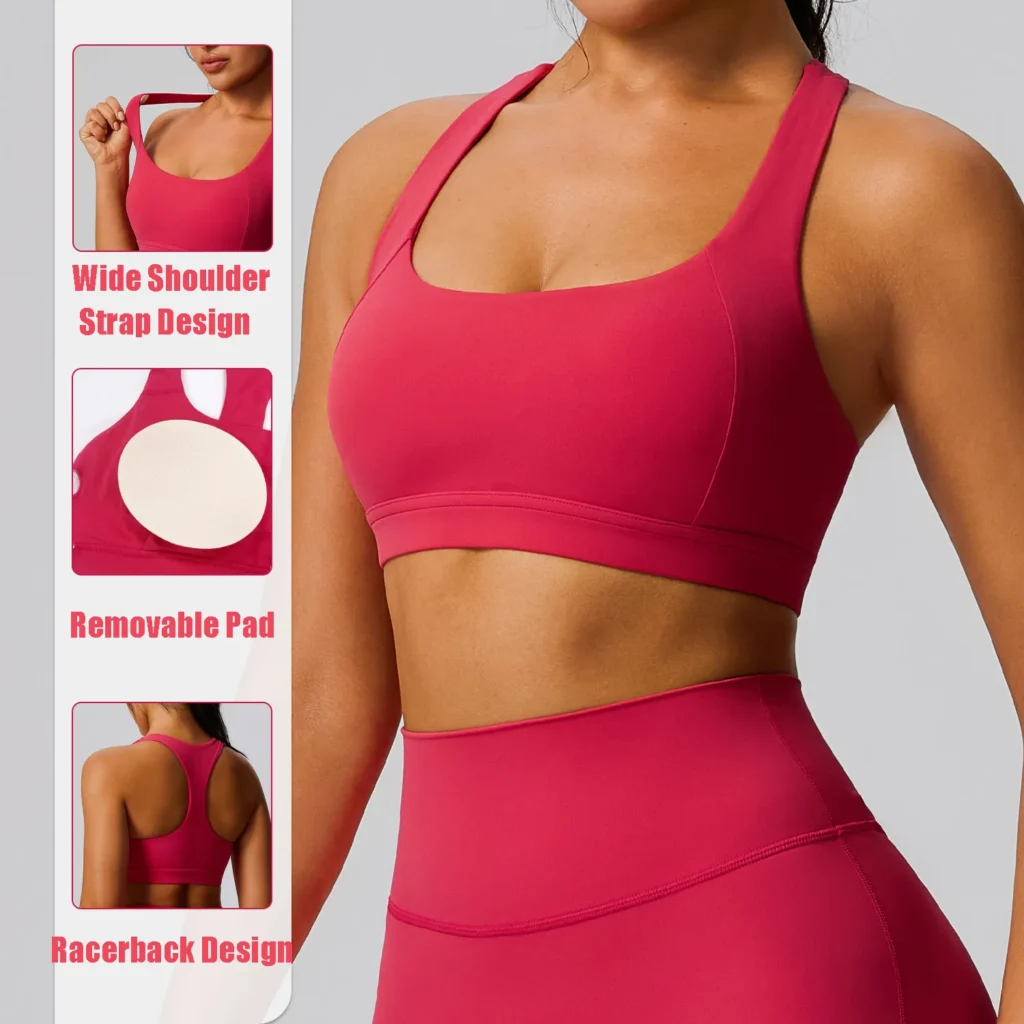High Intensity Sports Racerback Do Sports Bras Have Padding Sports Bra vs Regular Bra Best Sports Bra with Support