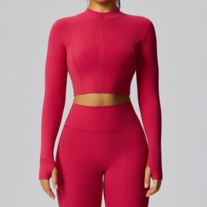 Short Jacket Gymshark Wholesale Light Pink Athletic Jacket Lightweight Workout Jacket Manufacturer