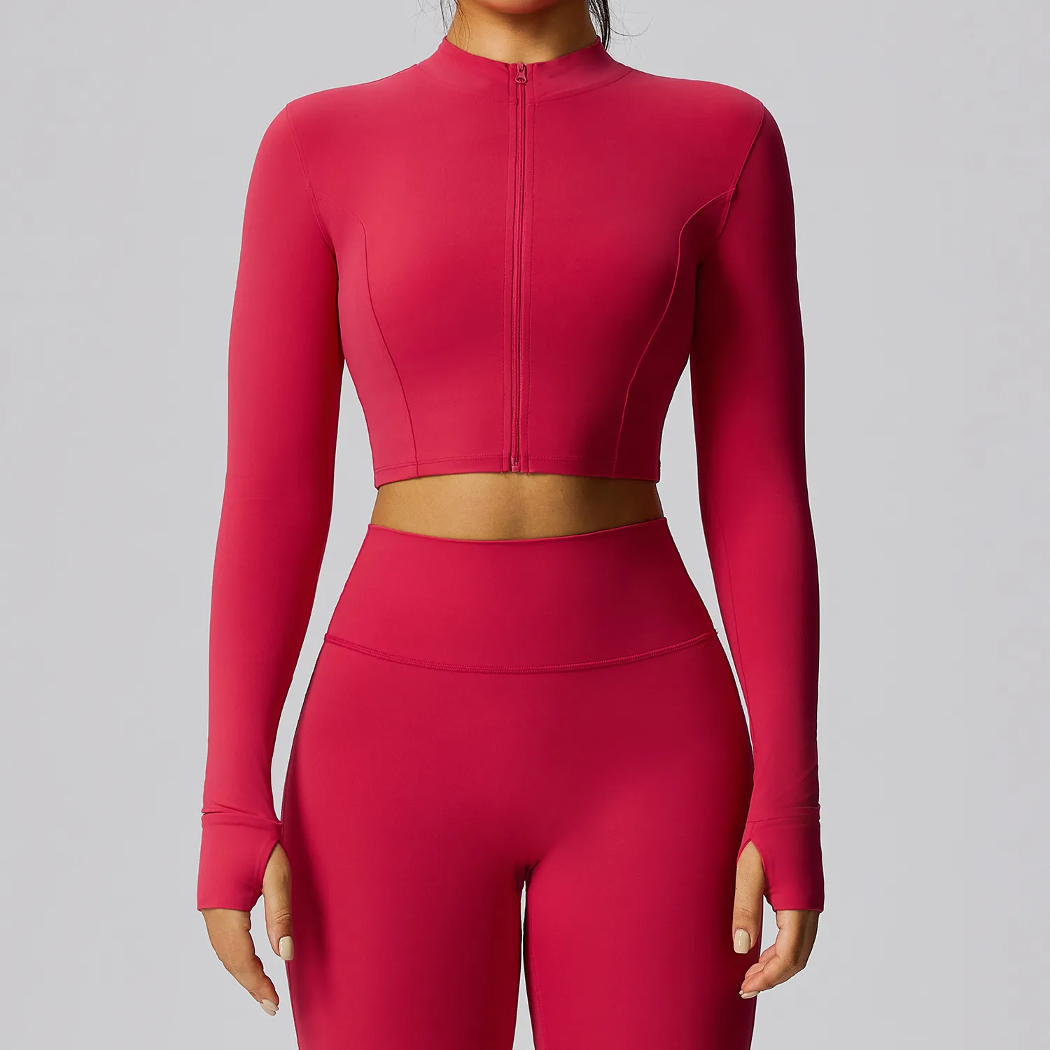 Short Jacket Gymshark Wholesale Light Pink Athletic Jacket Lightweight Workout Jacket Manufacturer