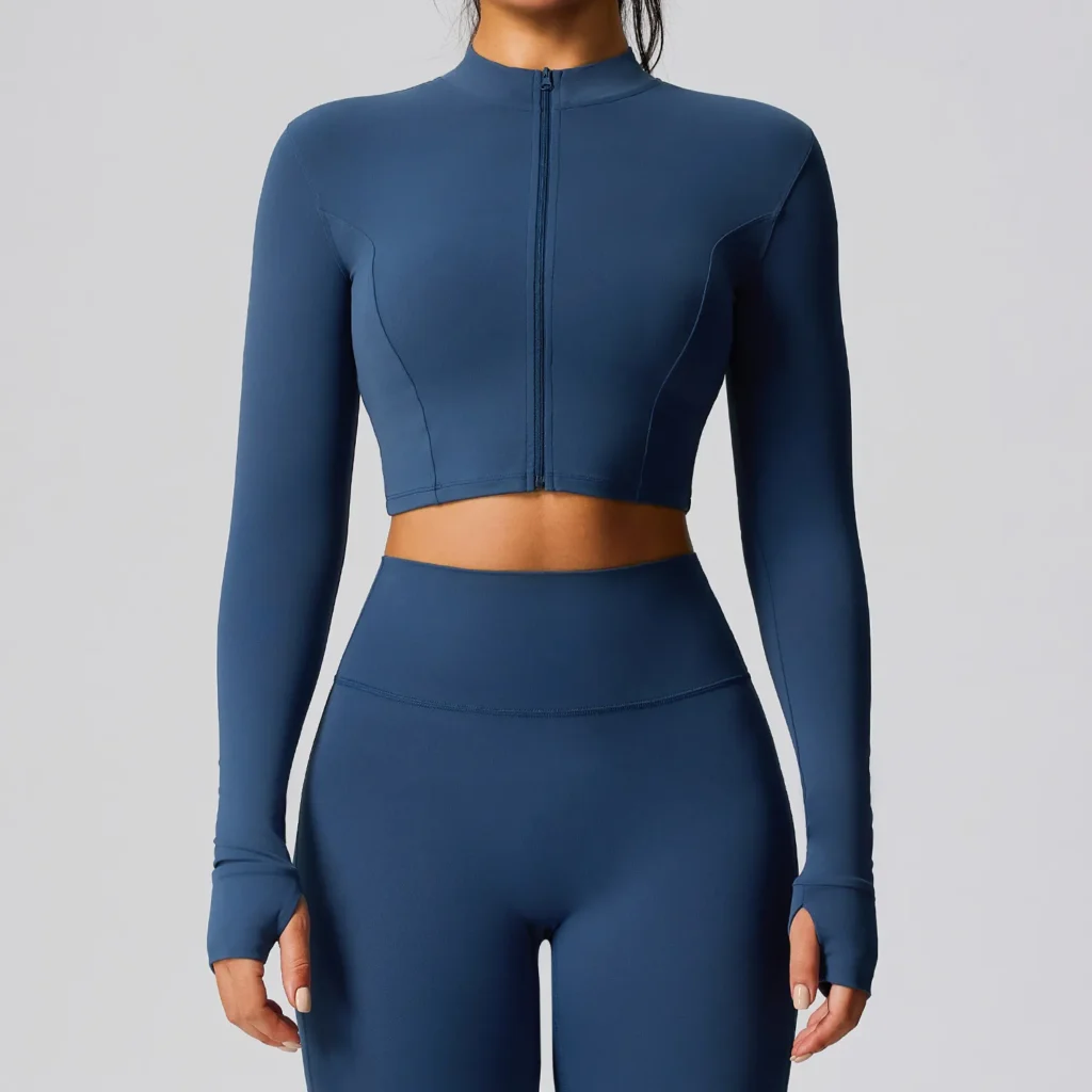 Short Jacket Gymshark Wholesale Light Pink Athletic Jacket Lightweight Workout Jacket Manufacturer