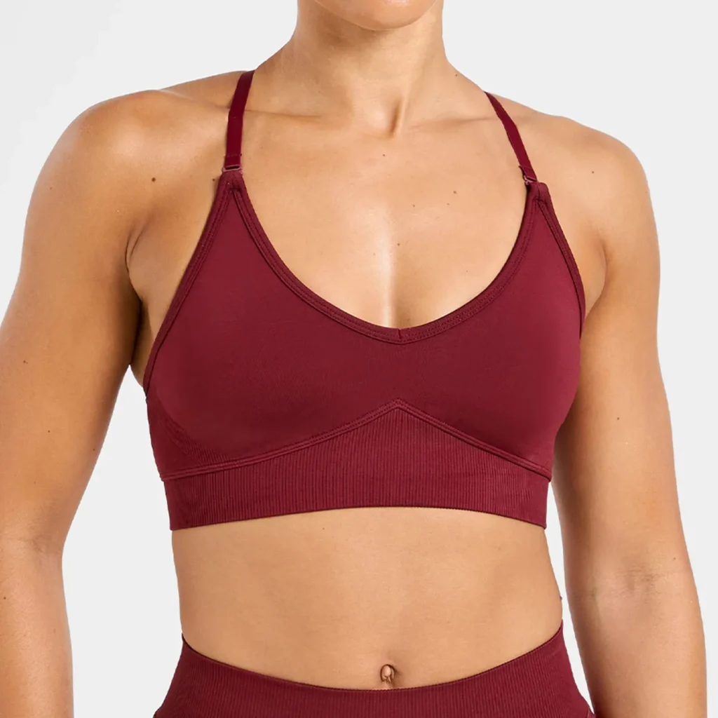 Self-Adjusting Back Bra Custom Sports Bra Activewear Seamless Best Material For Bras Suppliers