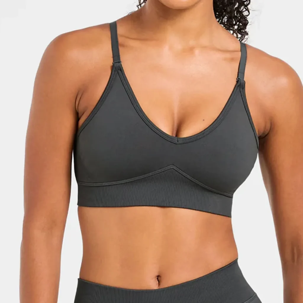Self-Adjusting Back Bra Custom Sports Bra Activewear Seamless Best Material For Bras Suppliers