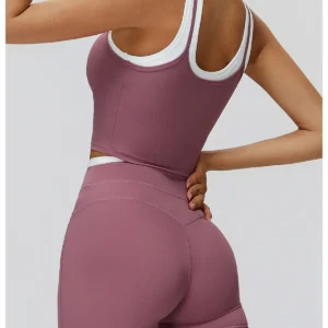 Two-piece Split Spark Apparel Gym Wear Tank Top Sportswear Clothing Manufacturer