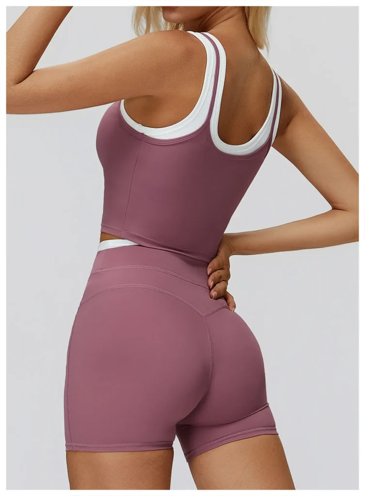 Two-piece Split Spark Apparel Gym Wear Tank Top Sportswear Clothing Manufacturer