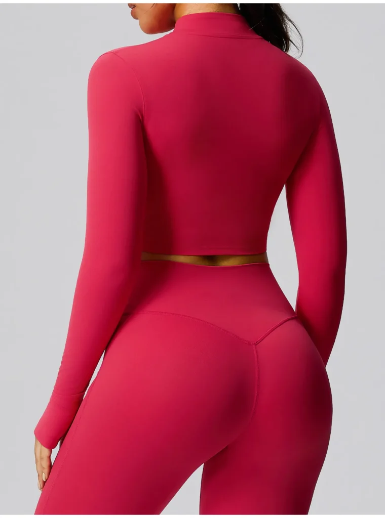 Short Jacket Gymshark Wholesale Light Pink Athletic Jacket Lightweight Workout Jacket Manufacturer