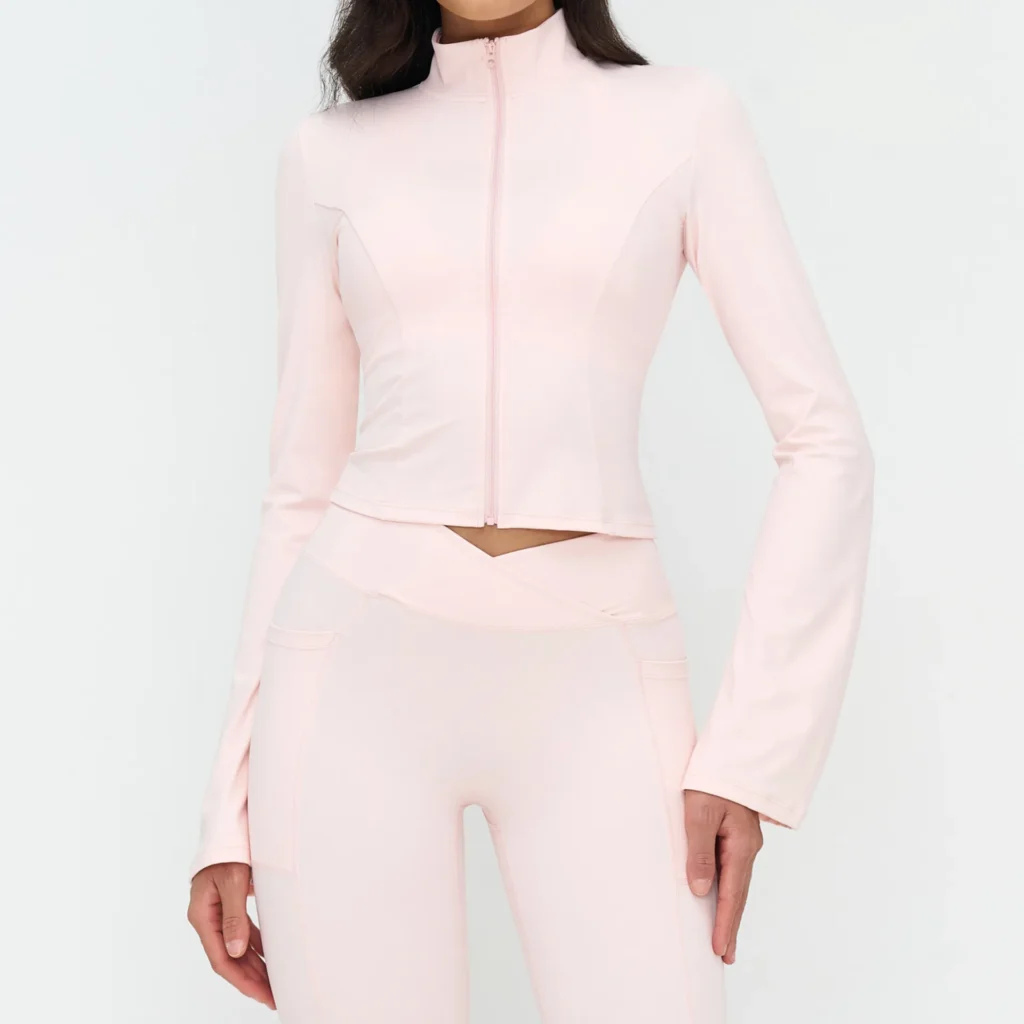 Sports Apparel Manufacturers in USA Women's Zip Up Athletic Jacket vs Pink Sportswear