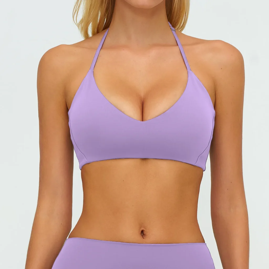 Wholesale Sports Bras Custom Activewear Manufacturers Built in Pads Sports Bra