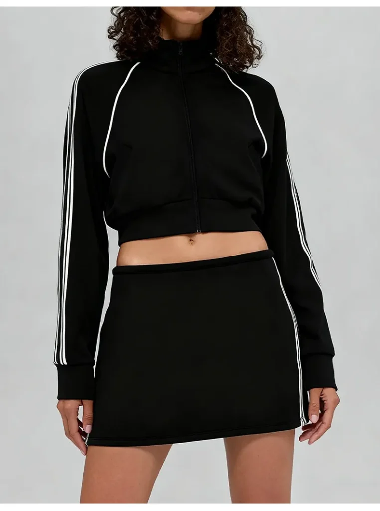 Women's Zip Up Athletic Jacket Custom Sportswear Manufacturer Athletic Lightweight Jacket