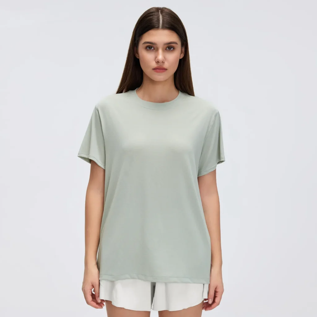 Short Sleeve Yoga Top Gymshark Wholesale Clothing Custom Gym Wear Manufacturers Bulk Workout Shirts