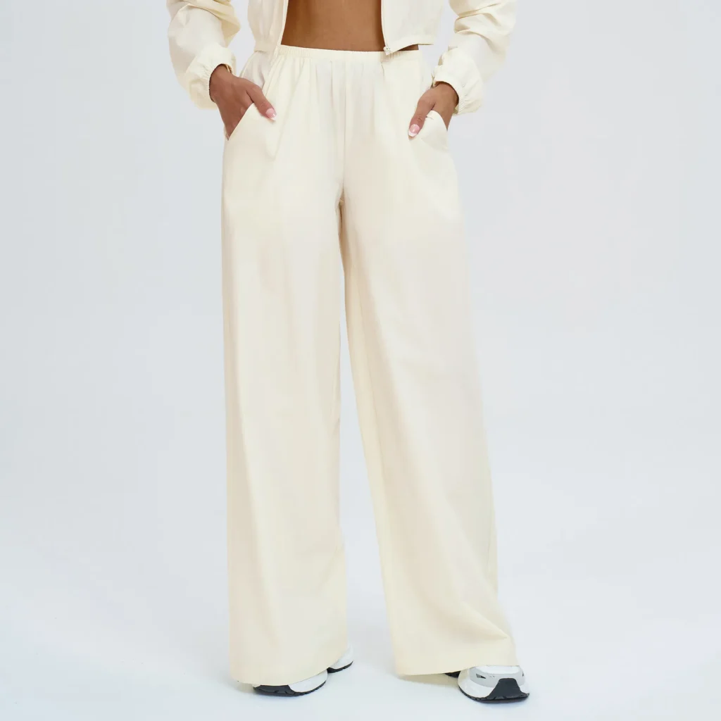 Activewear Joggers Wide Leg Elastic Waist Loose Sweatpant China Activewear Manufacturer