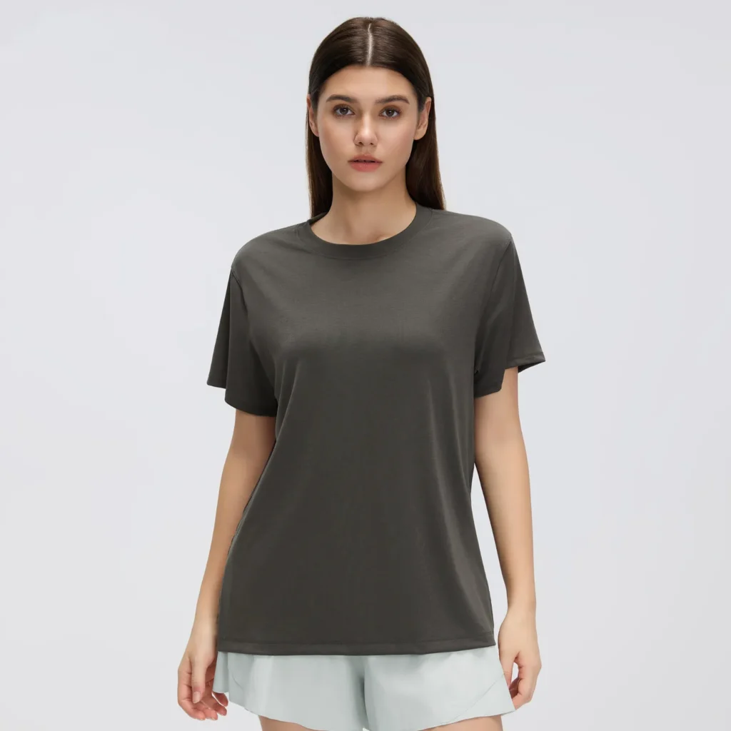 Short Sleeve Yoga Top Gymshark Wholesale Clothing Custom Gym Wear Manufacturers Bulk Workout Shirts