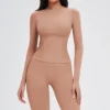 Slim Fit Long Sleeve Yoga Tops Workout Clothes Supplier High Quality Wholesale Activewear Slim Fit Long Sleeve Yoga Tops Workout Clothes Supplier High Quality Wholesale Activewear
