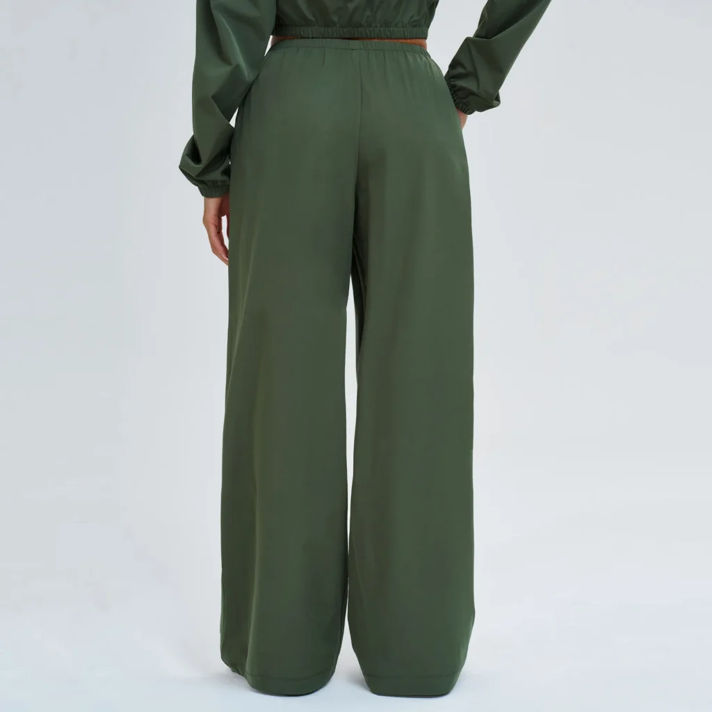 Activewear Joggers Wide Leg Elastic Waist Loose Sweatpant China Activewear Manufacturer