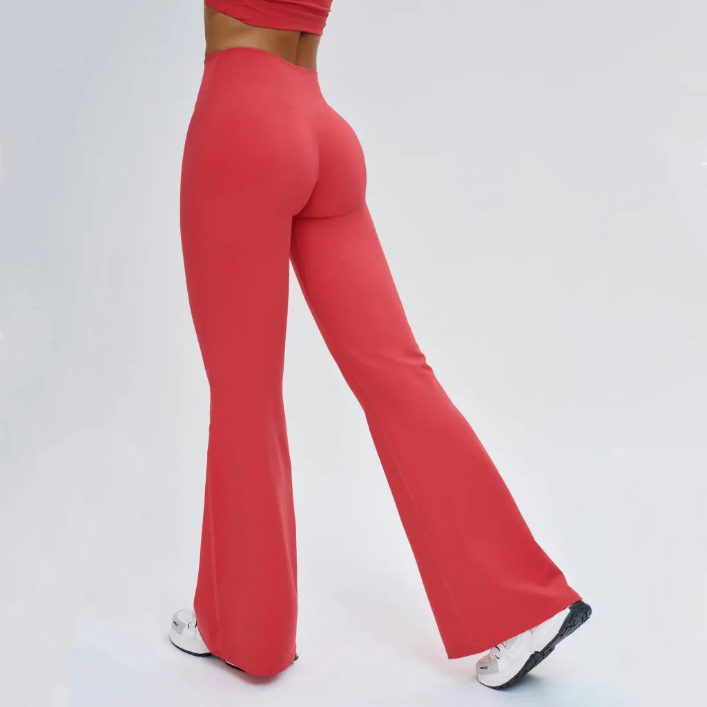 Flared Yoga Pants Manufacturers China Sports Apparel Gymshark Wholesale Clothing