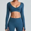 Long Sleeve Crop Tops Wholesale Womens Sportswear Long Sleeve Crop Sportswear Athletic Clothing Manufacturer Long Sleeve Crop Tops Wholesale Womens Sportswear Long Sleeve Crop Sportswear Athletic Clothing Manufacturer