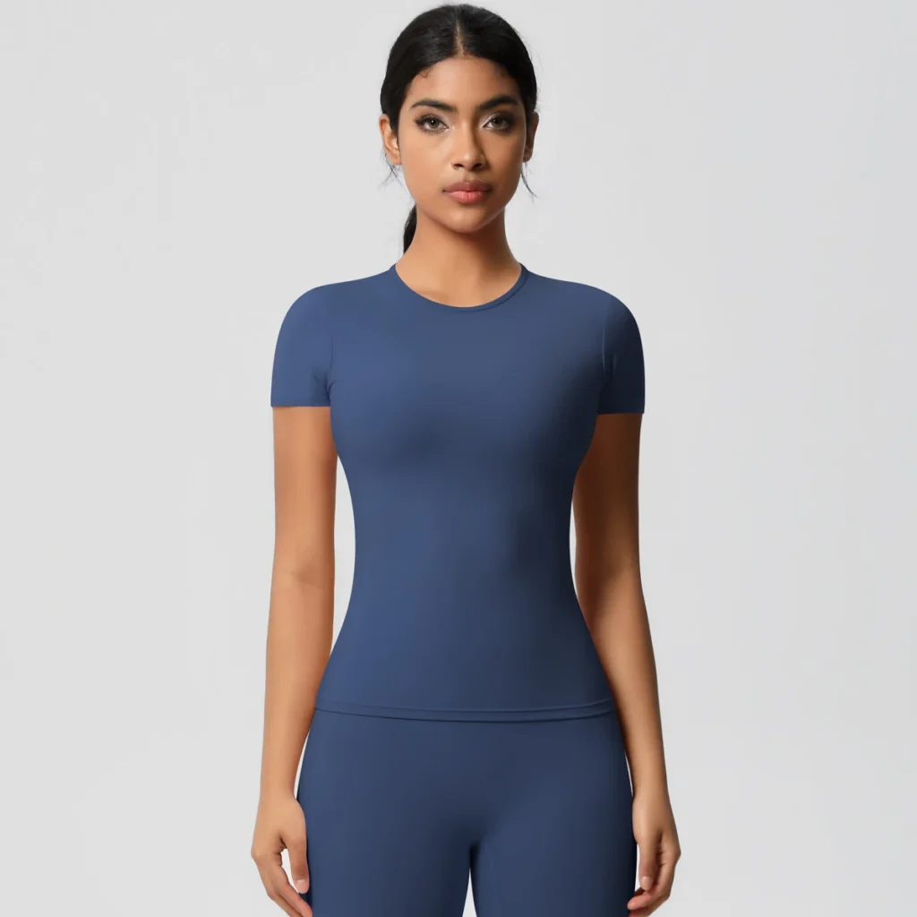 Sportswear Articles Short Sleeve Yoga Top Private Label Fitness Clothing Manufacturers