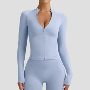 Pink Athletic Jacket Wholesale Athletic Clothing Fitness Clothing Private Label Light Athletic Jacket