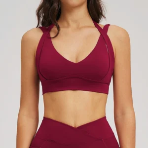 Wholesale Sports Bras Spark Clothing Brand Built in Pads Sports Bra Best Material For Bras