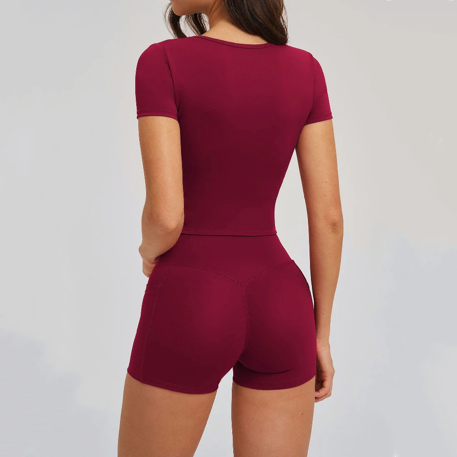 Private Label Sportswear Workout Short Sleeve Tops Custom Sportswear Providers Design Assistance For Teams