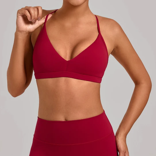 Sports Bra with Spaghetti Straps Private Label Activewear Manufacturer Regular Bra Vs Sports Bra