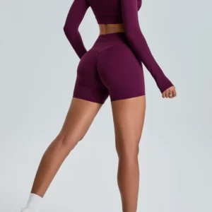 Long Sleeve Crop Tops Wholesale Womens Sportswear Long Sleeve Crop Sportswear Athletic Clothing Manufacturer