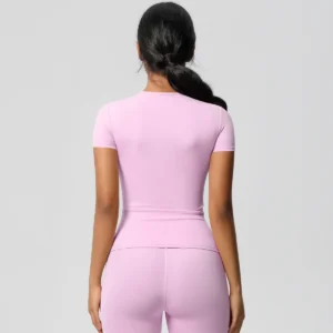 Sportswear Articles Short Sleeve Yoga Top Private Label Fitness Clothing Manufacturers