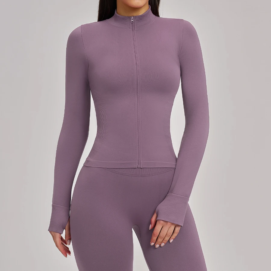 Jackets With Thumb Holes Women Wholesale Athletic Clothing Light Athletic Jacket