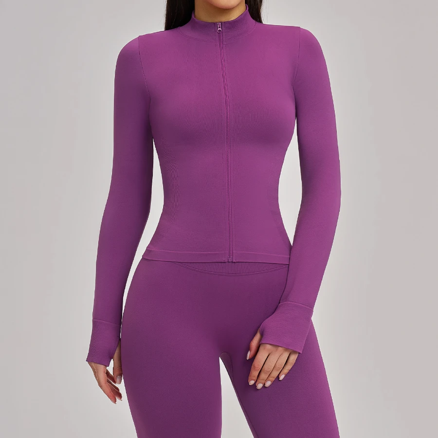 Jackets With Thumb Holes Women Wholesale Athletic Clothing Light Athletic Jacket