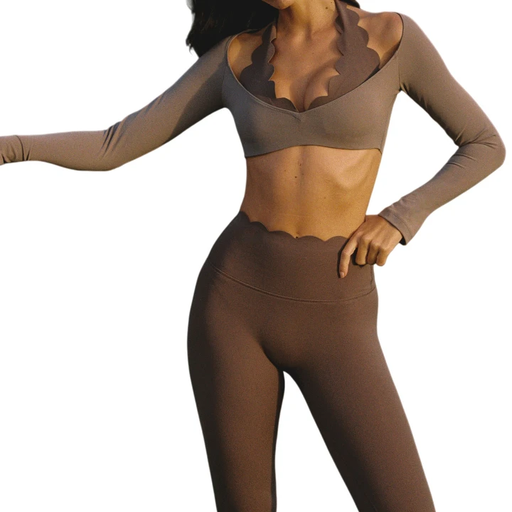 Custom Gym Clothing Ladies Gym Wear Manufacturer Sportswear Material Suppliers Halter Bra Sportswear