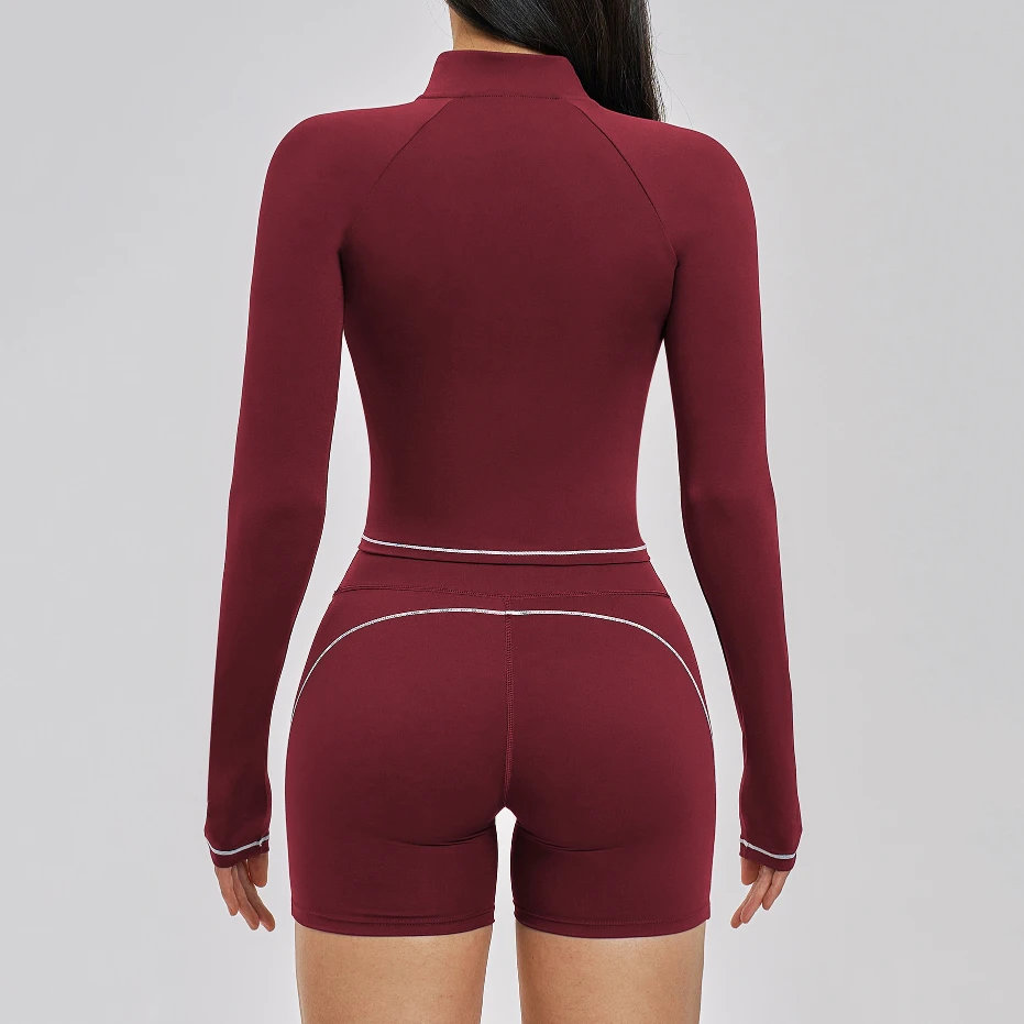 Women's Activewear Wholesale Custom Fitness Apparel Manufacturer Women's Zip Up Athletic Jacket