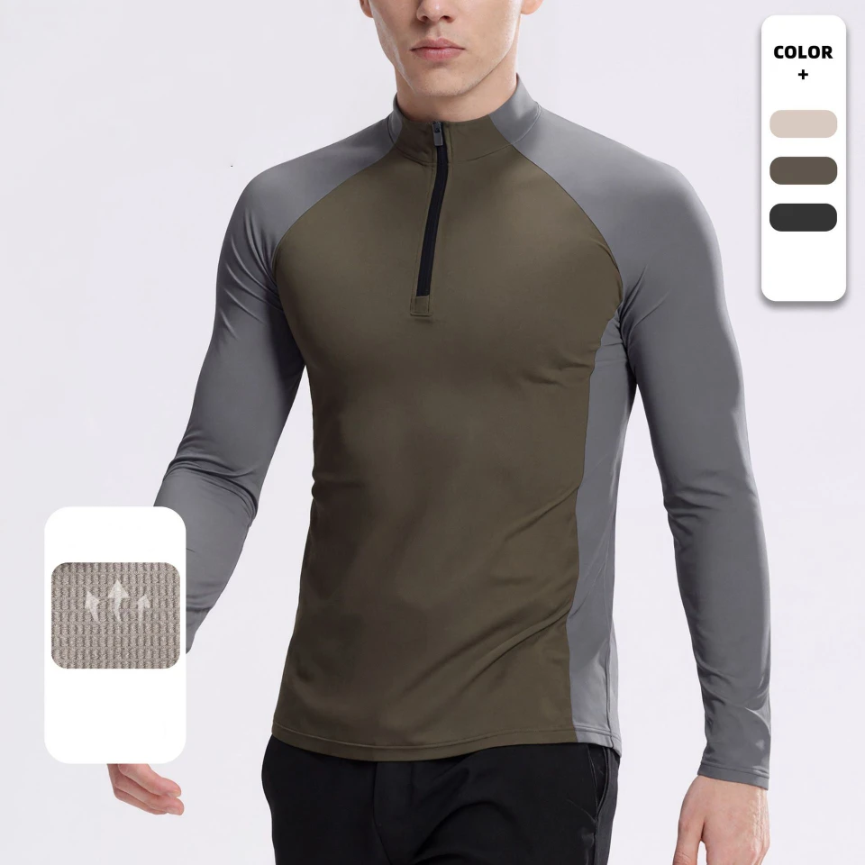 Gym Tops Men Yoga Set Long Sleeve Spark Mens Workout Clothes Supplier China Sports Apparel