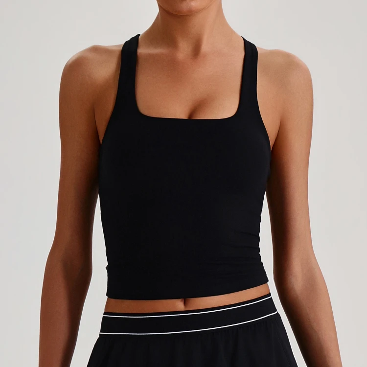 Wholesale Workout Gear Sportswear Tank Top Custom Fitness Apparel Manufacturer White Tank Top Activewear