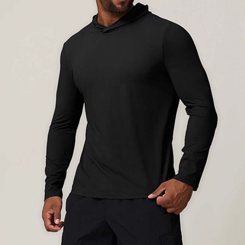 Mens Cropped Hoodie Blanks Gym Tops Men Pullover Hoodies Athleisure Manufacturers Custom Gym Wear
