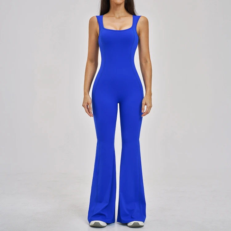 Custom Jumpsuits Gym Jumpsuit Long Workout Jumpsuit Manufacturer Sport One Piece Jumpsuit