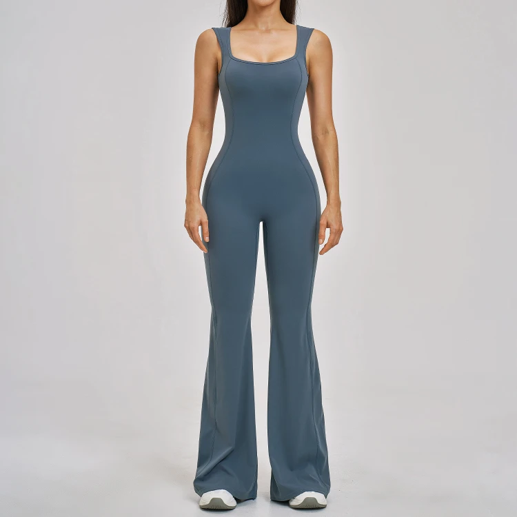 Custom Jumpsuits Gym Jumpsuit Long Workout Jumpsuit Manufacturer Sport One Piece Jumpsuit